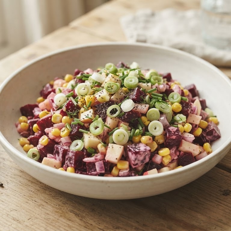 Bietensalade met maïs recept