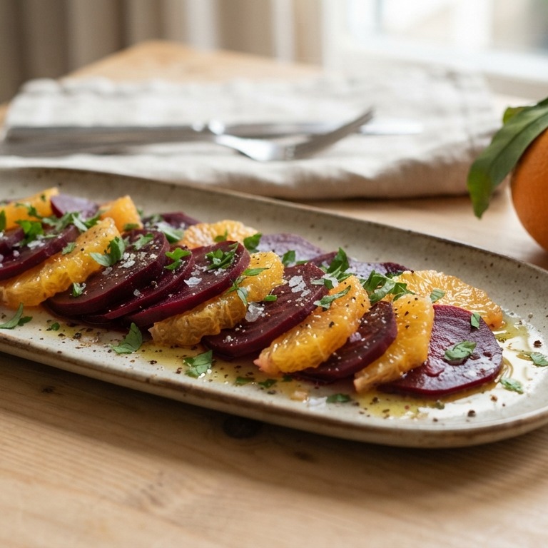 Bietensalade met sinaasappel recept