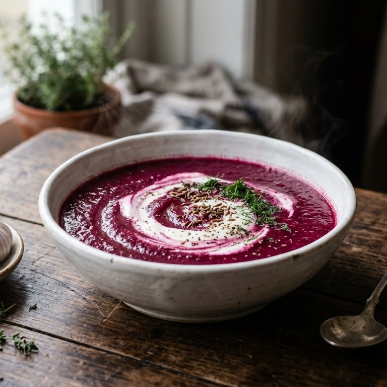 Bietensoep met creme recept