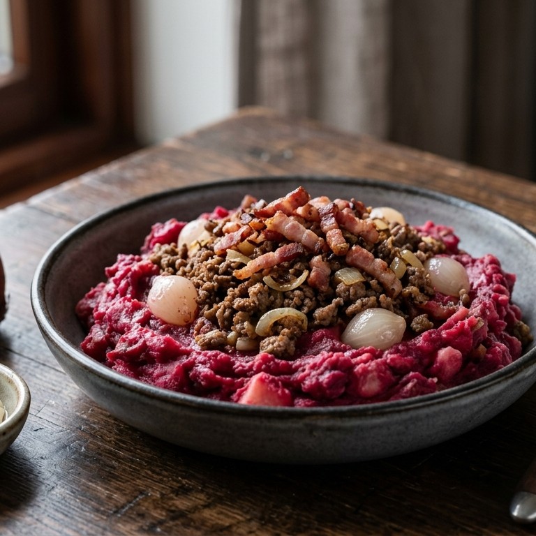 Bietenstampot recept