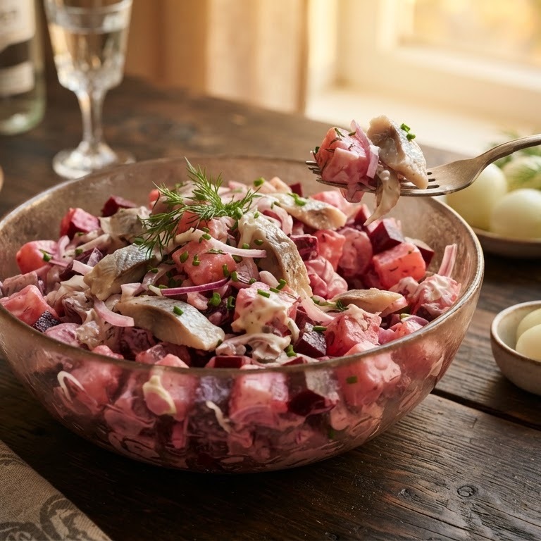 Bietjes-haring salade recept