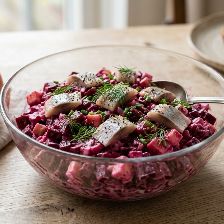 Bietjes-haringsalade recept