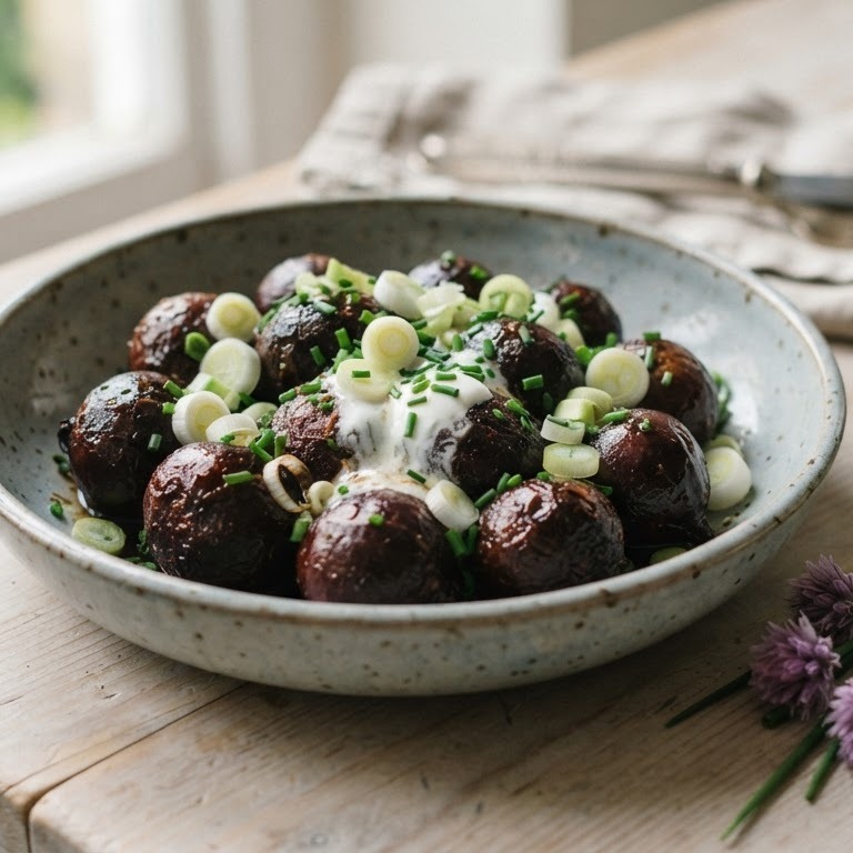 Bietjes met lente-ui en bieslook recept