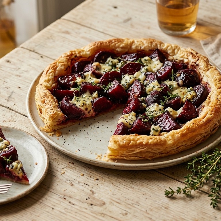 Bietjestaart met blue stilton recept