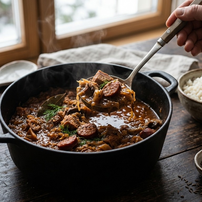 Bigosh (Poolse zuurkool) recept