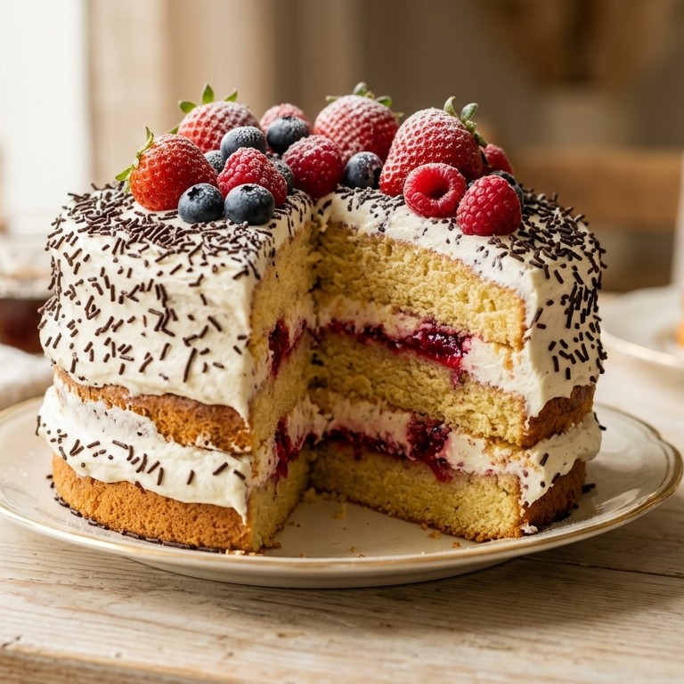 Biscuittaart recept