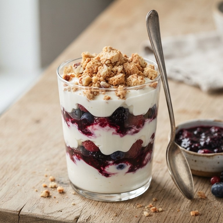 Bitterkoekjes-yoghurtflip recept
