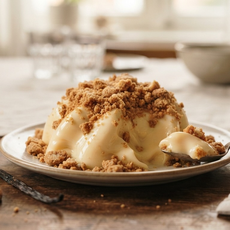 Bitterkoekjespudding recept