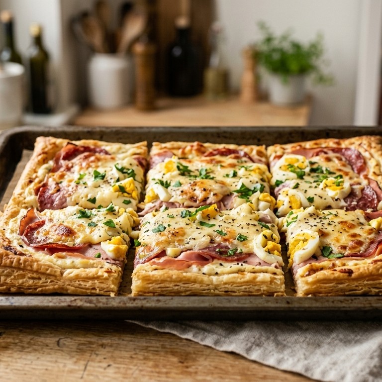 Bladerdeeg pizza recept