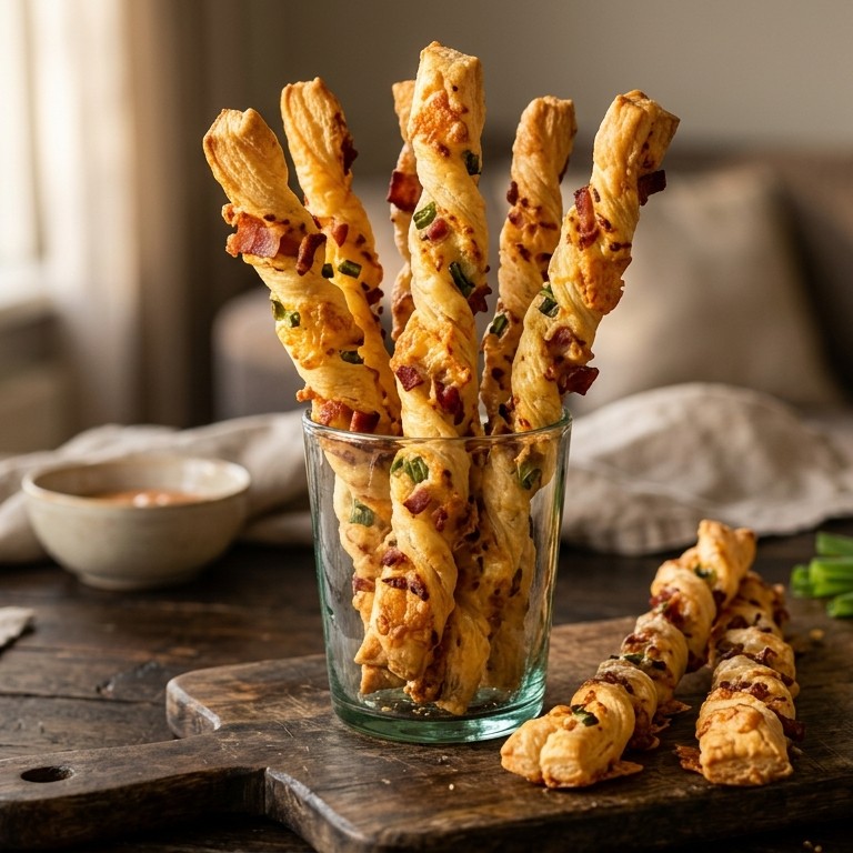 Bladerdeegstengels recept