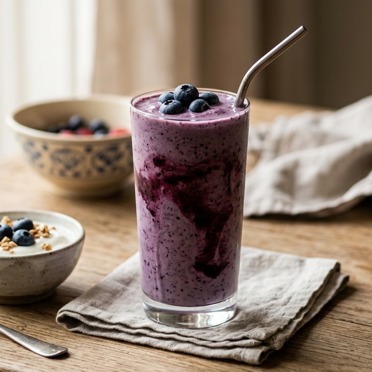 Blauwe bessensmoothie recept