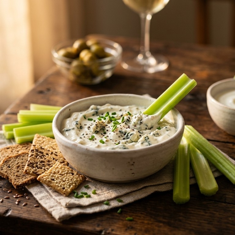 Blauwe kaasdip recept