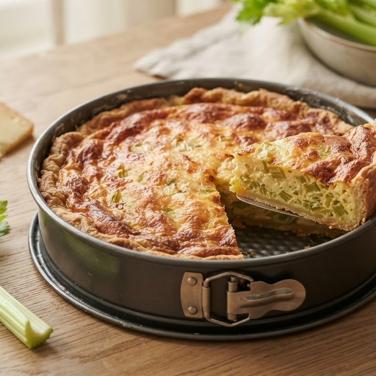 Bleekselderij-kaastaart recept