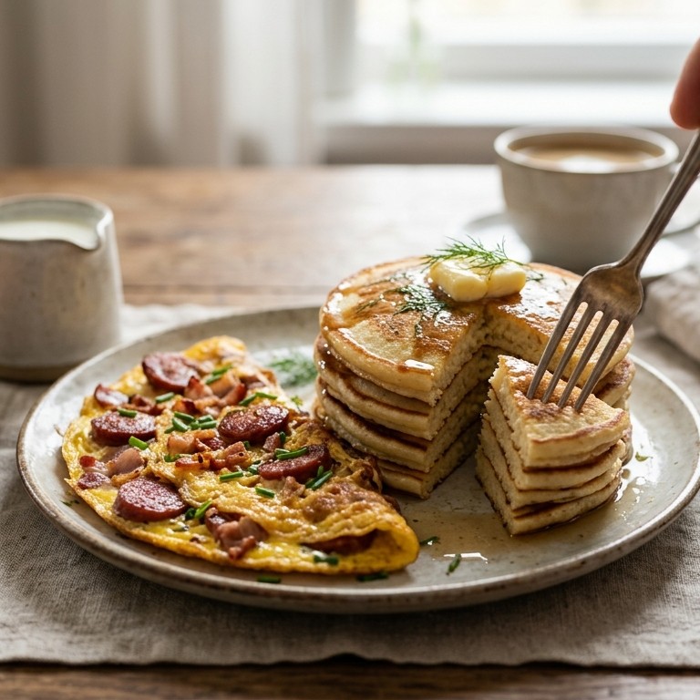 Blinkie met ei omelet recept