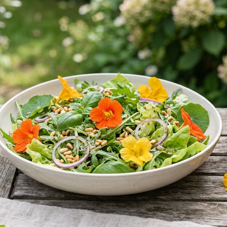 Bloemen-salade recept