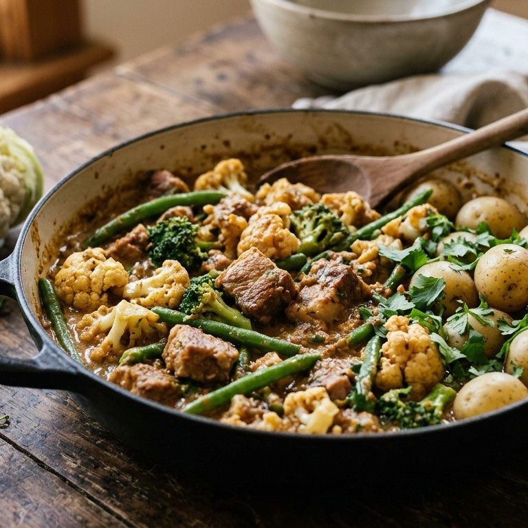 Bloemkool-broccoli stoofpannetje recept