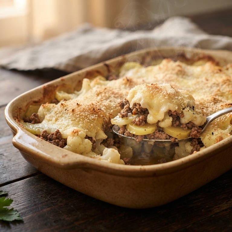 Bloemkool-gehakt ovenschotel recept