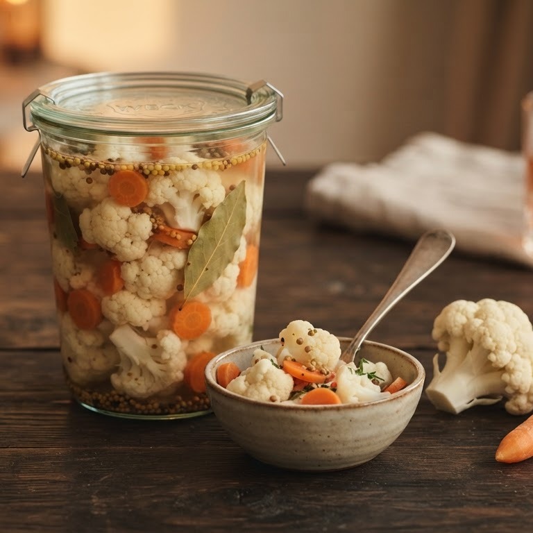 Bloemkool in pickles recept