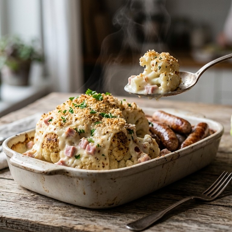 Bloemkool met hamsaus recept