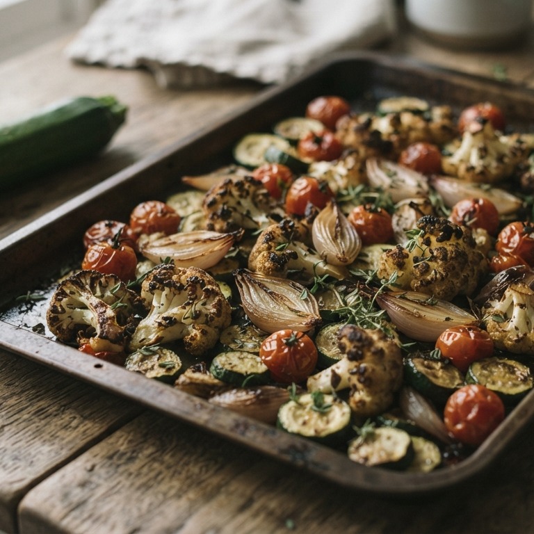 Bloemkool met tomaten, sjalotjes en courgettes recept