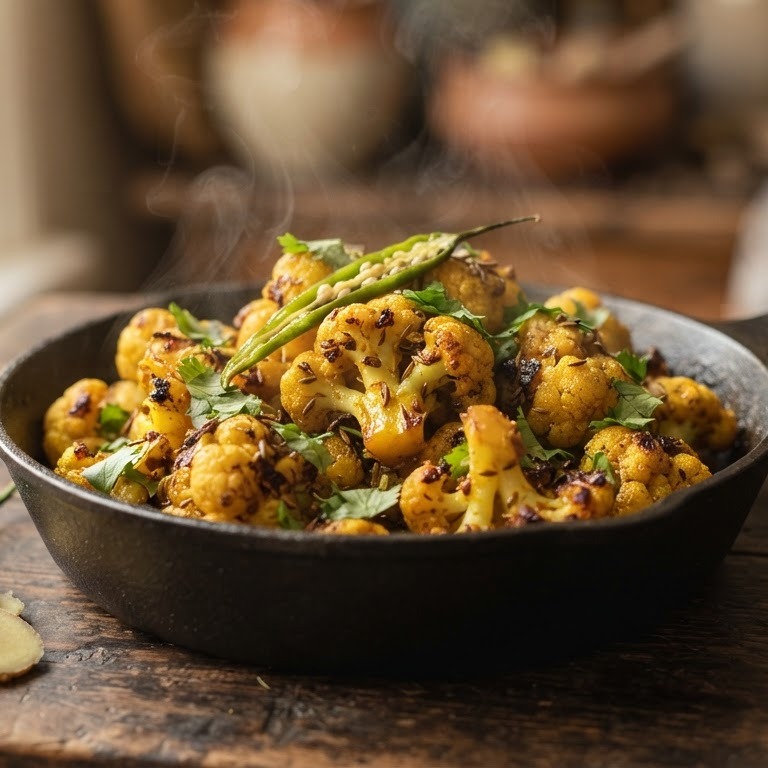 Bloemkool op zijn Indiaas recept