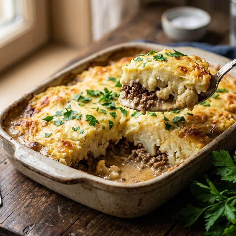 Bloemkoolschotel met rundergehakt recept