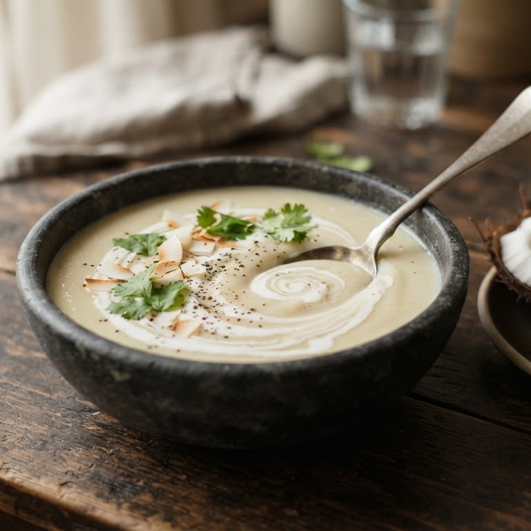 Bloemkoolsoep met kokos recept