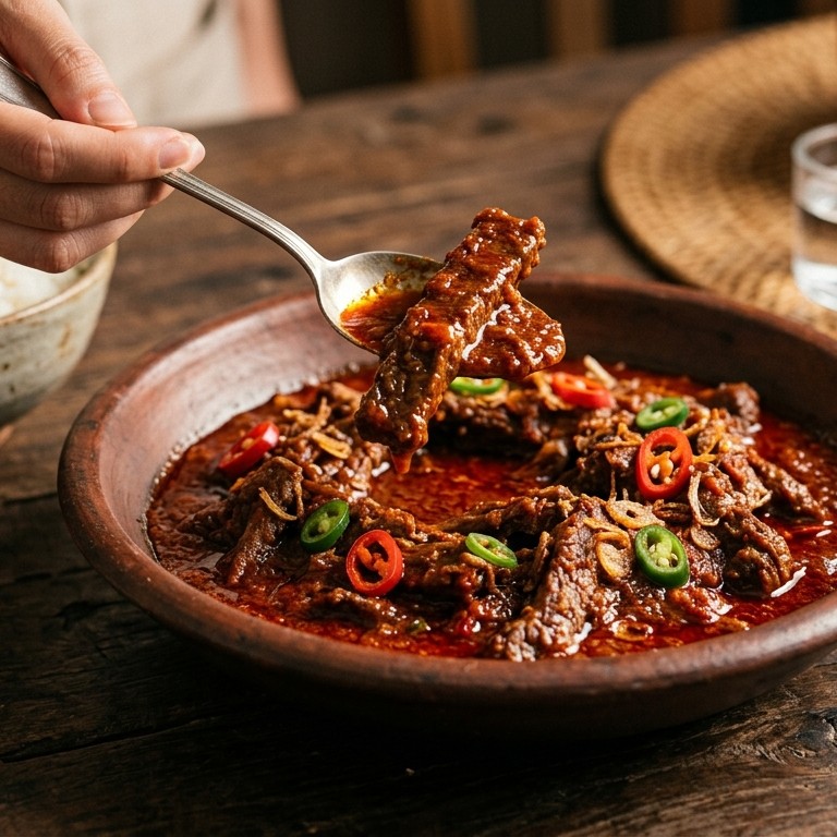 Boemboe Bali daging dua (pittig gekruid rundvlees) recept