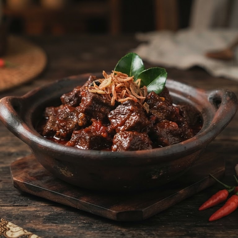 Boemboe Bali rundvlees (heet gekruid rundvlees) recept