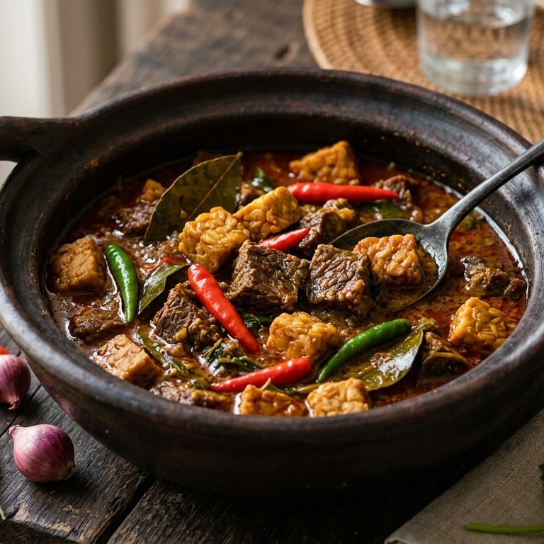 Boemboe kari jawa asli (pittige stoofschotel) recept