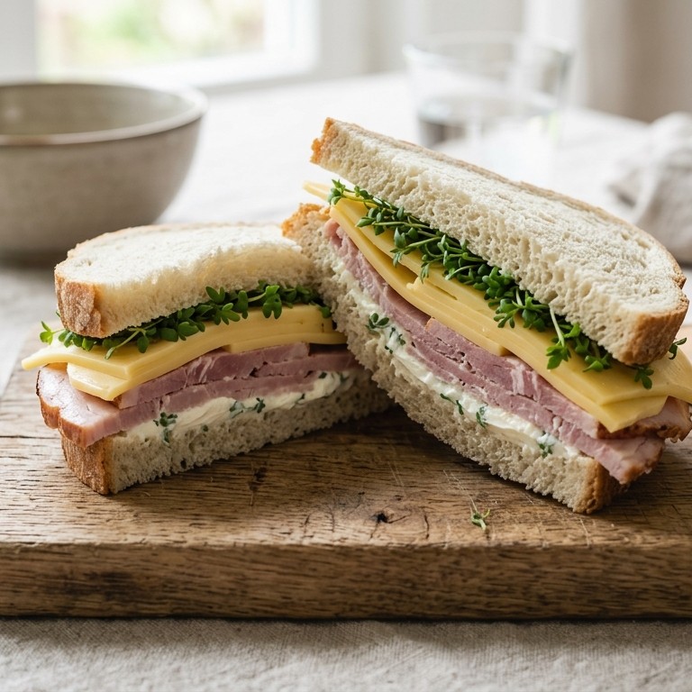 Boerenham-kaassandwich recept