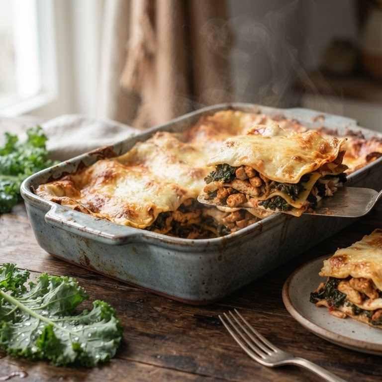 Boerenkool-lasagne recept