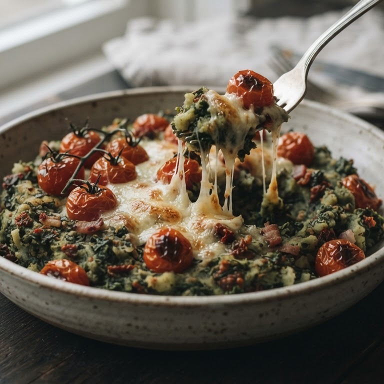 Boerenkoolstamppot met tomaatjes recept