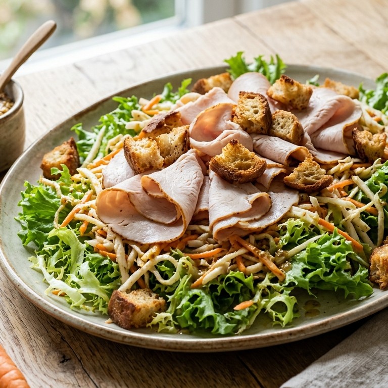 Boerensalade met kalkoenfilet recept
