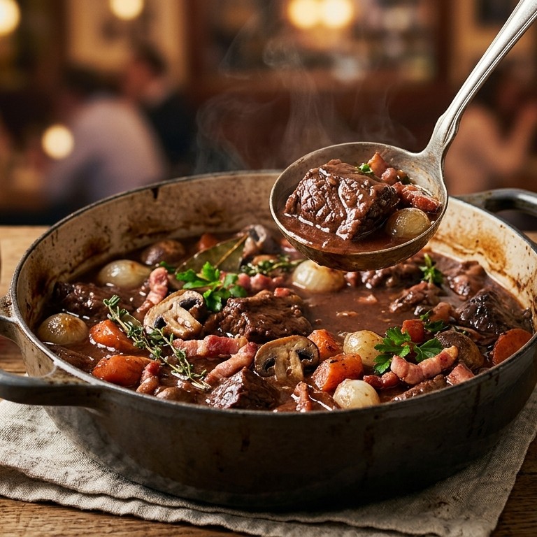 Boeuf bourgignon recept