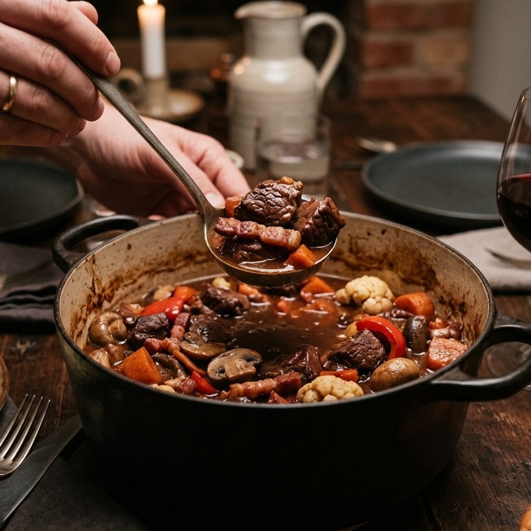 Boeuf Bourgignon recept