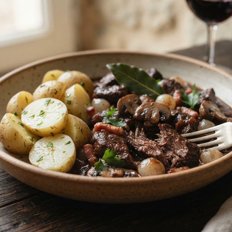 Boeuf bourguignon recept