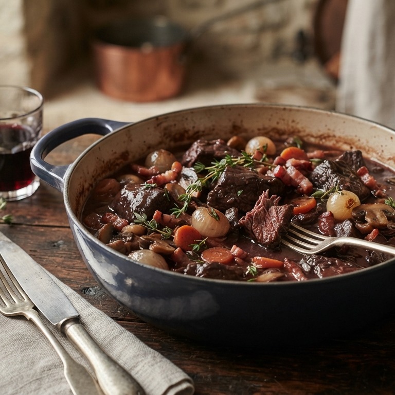 Boeuf Bourguignon recept