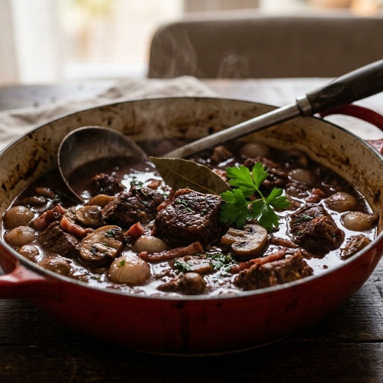 Boeuf Bourguignon recept