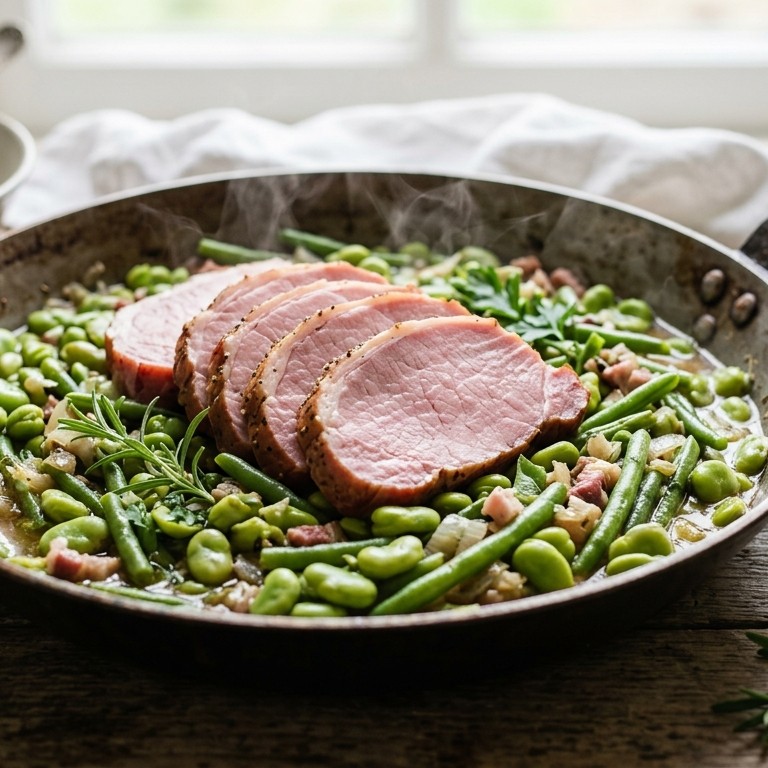 Bonenpannetje met casselerrib recept