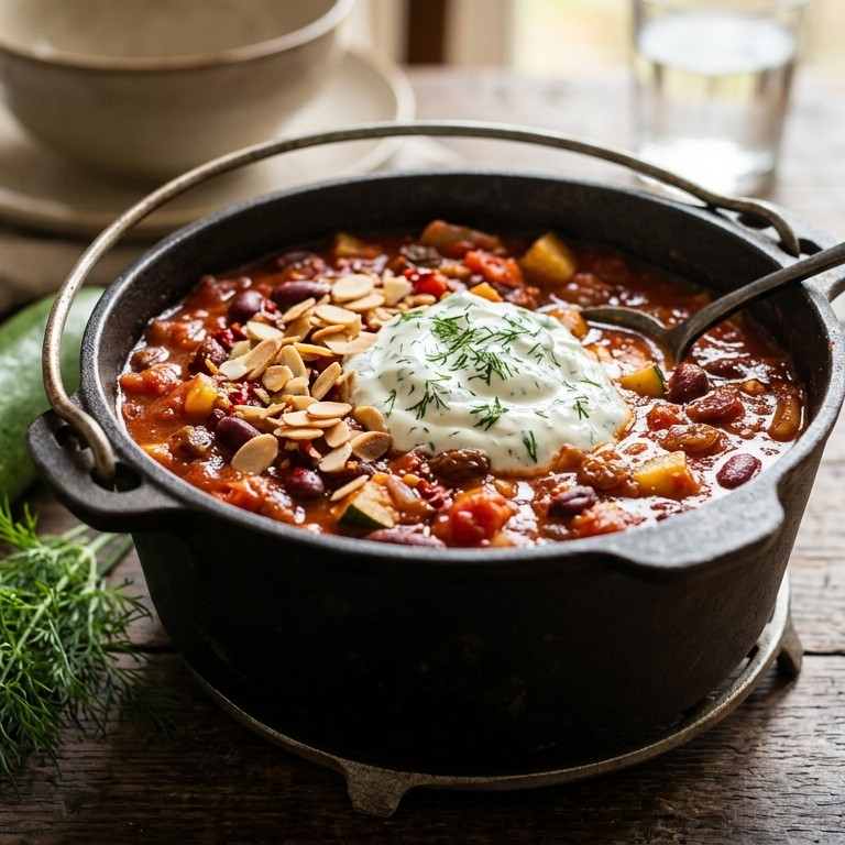 Bonenpotje met tomaat en dille-yoghurt recept