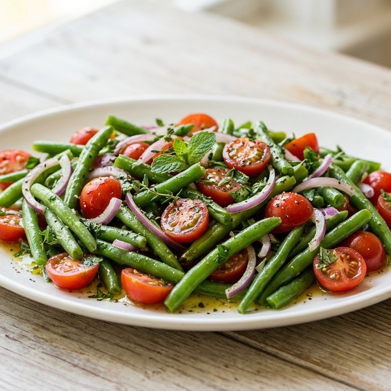 Bonensalade met kerstomaten recept