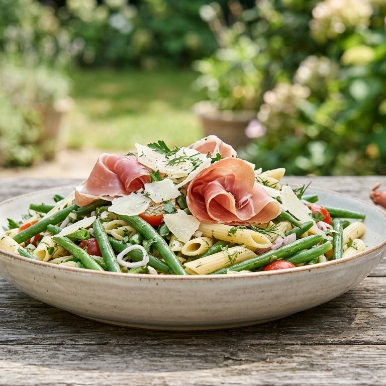 Bonensalade met parmaham recept
