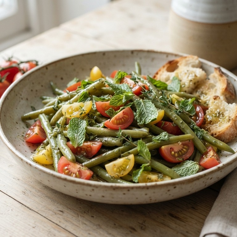 Bonensalade met tomaten recept