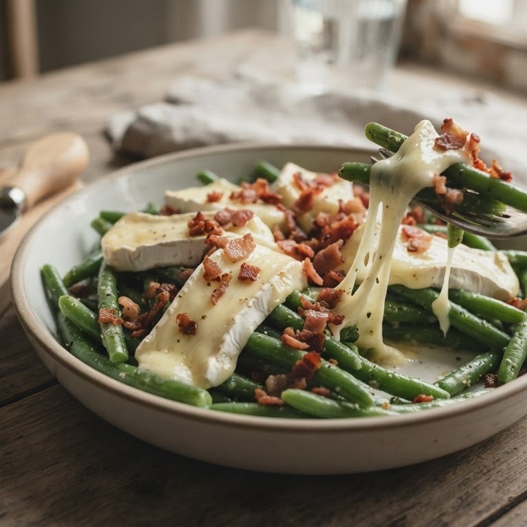 Boontjes met brie recept
