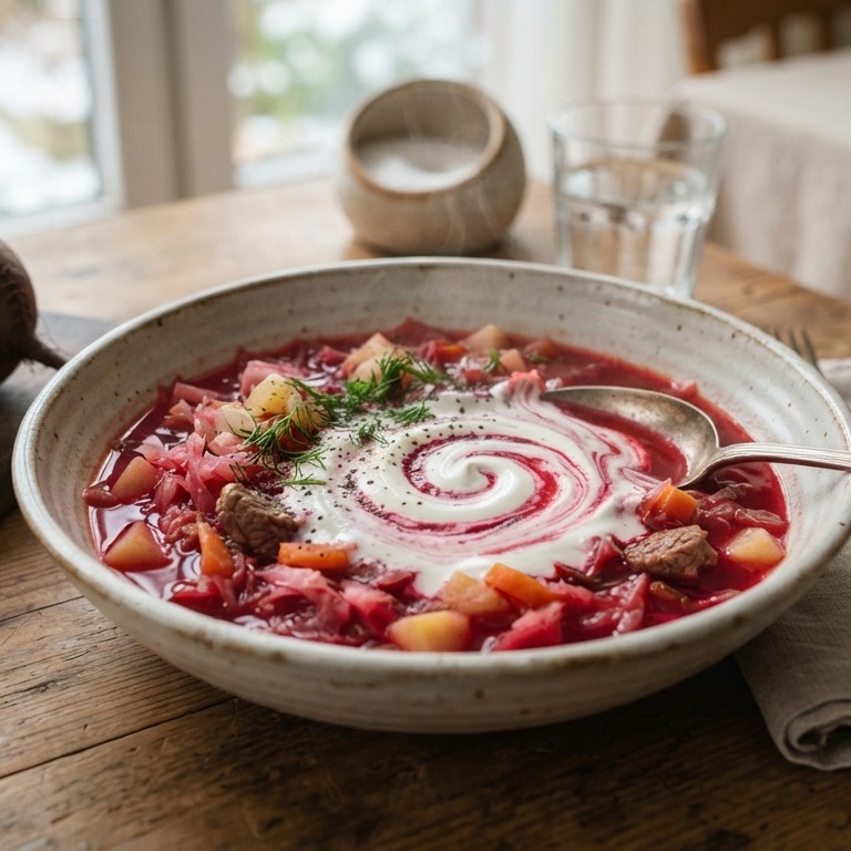 Borsjtsj (Russische rodebietensoep) recept