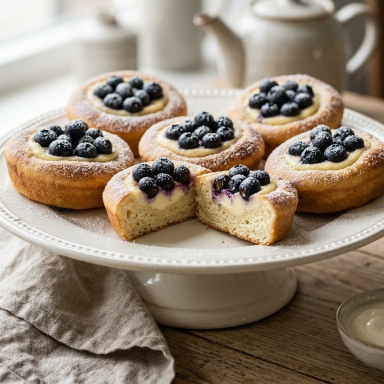 Bosbessen-kwarkgebakjes recept