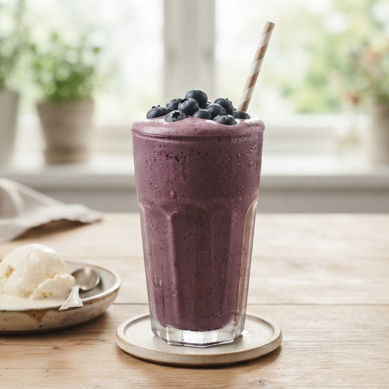 Bosbessen milkshake recept