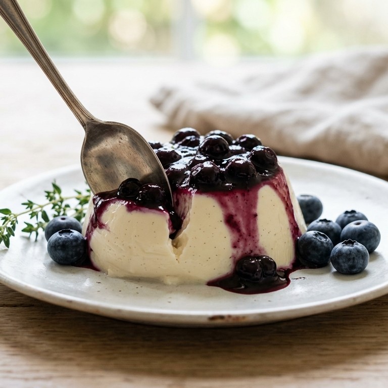 Bosbessen-panna cotta recept
