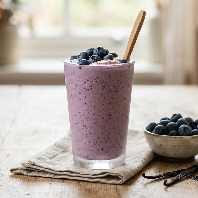 Bosbessen-vanillesmoothie recept
